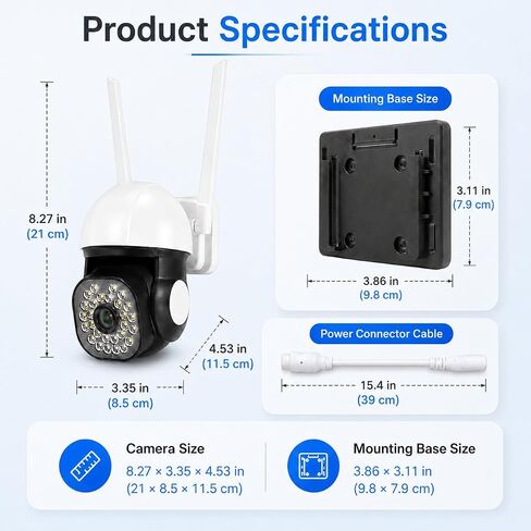 2K Wireless Security Camera, 360° PTZ Surveillance Camera in Saudi Arabia