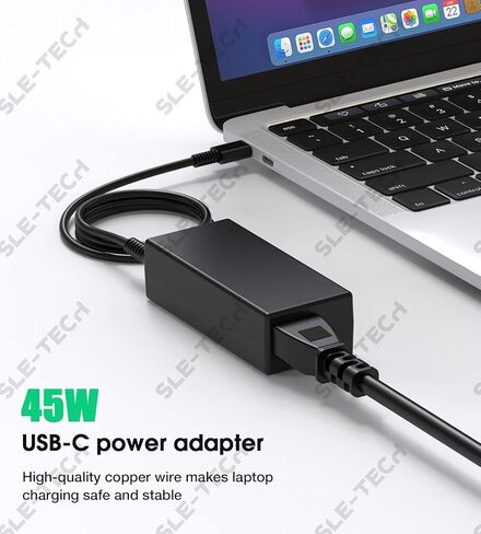 SLE-TECH USB C Laptop Charger Compatible with HP Chromebook 14 14A G5 11 11A G6 G7 G8 EE R13 X360 14-ca051wm ca052wm ca091wm ca061dx 11-ae051wm ae001tu ae027nr 12-c012dx (Pack of 2) in Kuwait