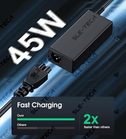 SLE-TECH USB C Laptop Charger Compatible with HP Chromebook 14 14A G5 11 11A G6 G7 G8 EE R13 X360 14-ca051wm ca052wm ca091wm ca061dx 11-ae051wm ae001tu ae027nr 12-c012dx (Pack of 2) in Kuwait