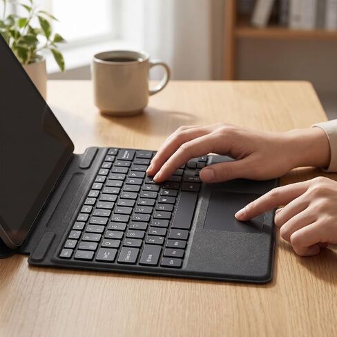 ASHATA Pro Bluetooth Keyboard, 7 Color Backlit Rechargeable with Touchpad in Kuwait