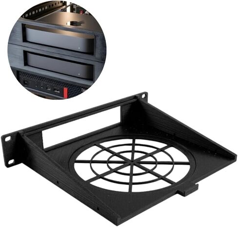 SplashNColor Mac mini Rack Mount for 10 Inch Server Rack – Half Width Shelf Bracket | Secure Screw-in Installation | Fits Home Lab Network Cabinet | Space-Saving Desktop Computer Rack in Saudi Arabia