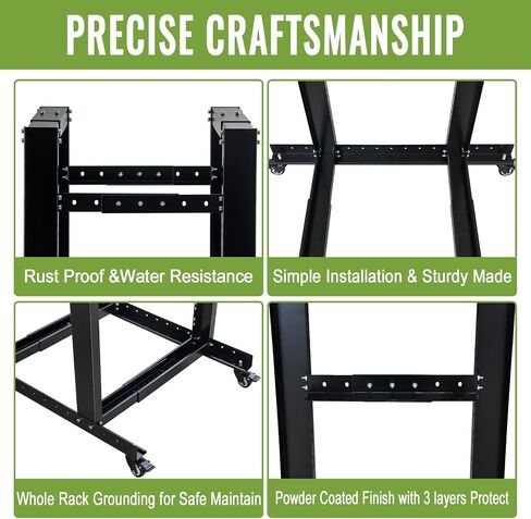 Adjustable Open Rack 27U 4 Post Open Frame 19-Inch Data Network Desktop Server/Audio Rack in Saudi Arabia