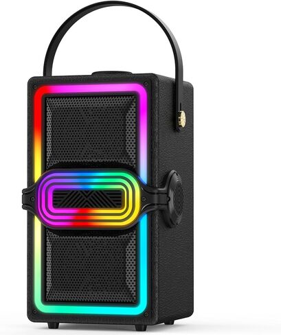 Bluetooth Speaker, 120W Peak Power Portable Speakers Wireless (Black) in Kuwait