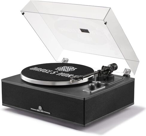 ANGELS HORN Bluetooth Vinyl Record Player with Built-in Speakers & Record Weight Stabilizer Bundle in Kuwait
