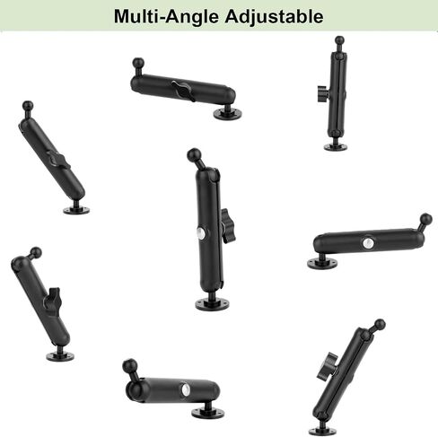 Mippko Wall Mount Phone Holder for Truck/Car/Boat/Wall/Desk,Compatible with 3.5~7.5 inch iPhone/Nexus/HTC/LG/Huawei/Smart Phones,360°Adjustment Aluminium Alloy Arm Drilling Base Mount in Kuwait