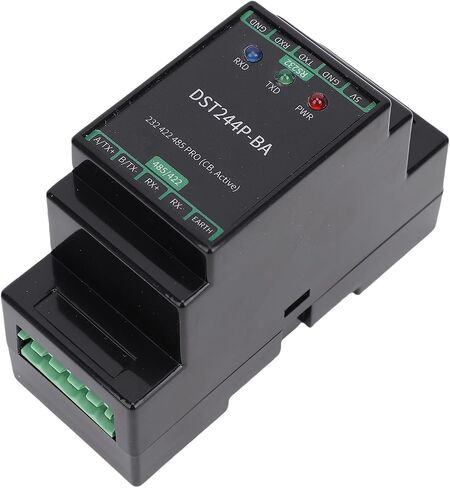 Pissente Serial Port Converter Module ABS Isolated Serial Port Conversion Module SP3232 SP3485 Rail Mount DB9 Terminal Block for PLC Industrial Control Communication in Kuwait
