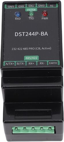 Pissente Serial Port Converter Module ABS Isolated Serial Port Conversion Module SP3232 SP3485 Rail Mount DB9 Terminal Block for PLC Industrial Control Communication in Kuwait