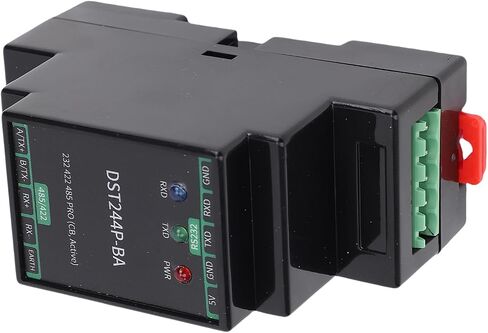 Pissente Serial Port Converter Module ABS Isolated Serial Port Conversion Module SP3232 SP3485 Rail Mount DB9 Terminal Block for PLC Industrial Control Communication in Kuwait