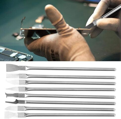 Metal Phone Opening Pry Repair Tool Spudger Set Thin Blade CPU Remover Chip BGA Maintenance Knife for Tablets Laptop Game Machine (8 in 1 Single End) in Saudi Arabia