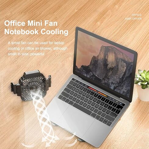 Portable Laptop Cooling Stand Fan Foldable Aluminum Alloy Notebook Cooler Pad Holder Adjustable for 17inch Tablet in Saudi Arabia