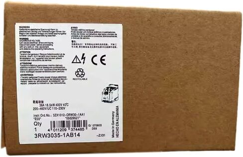 SMOCONE 1 Pcs 3RW3035-1AB14 New in Box 3RW30351AB14 Expediated in Kuwait