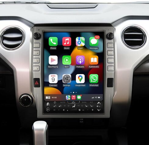 8 Cores 4+64G Android 12 Tundra Screen Upgrade, Car Radio Stereo for Toyota Tundra 2014-2019,12 inch Vertical Touchscreen Support Wireless CarPlay Android Auto GPS Bluetooth FM SWC in Kuwait