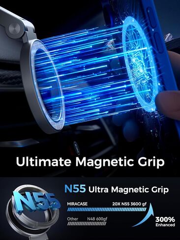 Broodx Magnetic Car Phone Holder, Strong Magnet Vacuum Suction Alloy Mount in Kuwait