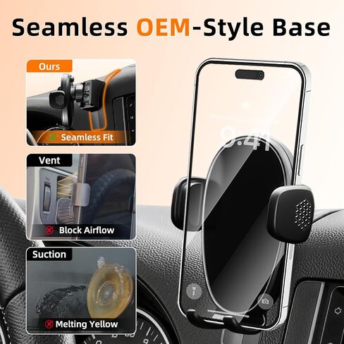 Car Phone Holder for Jeep Wrangler (2011-2016 2017),Dashboard Phone Mount,360 Phone Holder Rotating,Hands Free Mobile Holder,Car Mount for iPhone,Samsung & Android,2015 Wrangler Interior Accessories in Saudi Arabia