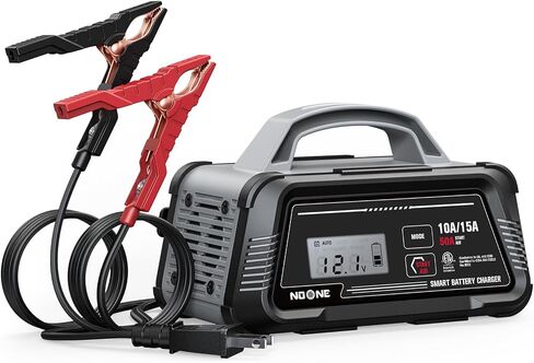 NOONE 10A/15A Smart Battery Charger - 6V/12V Fully Automatic Maintainer in Kuwait