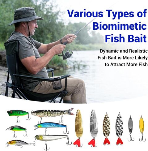 4-Layer Tackle Box with Accessories, 617PCS Fishing Lures Kit for Men in Kuwait