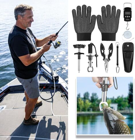 4-Layer Tackle Box with Accessories, 617PCS Fishing Lures Kit for Men in Kuwait