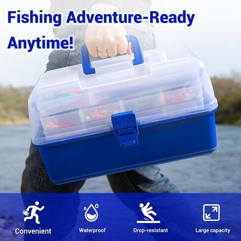 4-Layer Tackle Box with Accessories, 617PCS Fishing Lures Kit for Men in Kuwait
