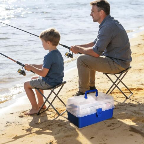 4-Layer Tackle Box with Accessories, 617PCS Fishing Lures Kit for Men in Kuwait