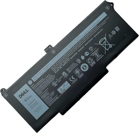 DELL RJ40G Laptop Battery for Dell Latitude 15 5520 Latitude 14 5420 Precision 15 3560 Series M033W 01K2CF 075X16 WY9DX P137G P137G001 P104F P104F001 P104F002 0WK3F1 0M3KCN 15.2V 4-Cell 63Wh in Kuwait