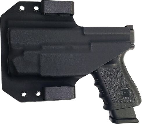OWB Kydex Holster Compatible with Glock 19/23/45 with Olight PL X | Outside the Waistband Light Bearing | Black | Right Hand in Kuwait