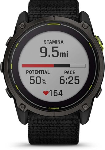 Garmin Enduro 3, Solar Built-in Flashlight Smartwatch (Carbon Gray) Bundle in Kuwait