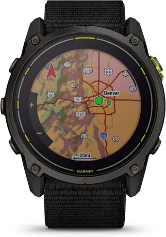 Garmin Enduro 3, Solar Built-in Flashlight Smartwatch (Carbon Gray) Bundle in Kuwait