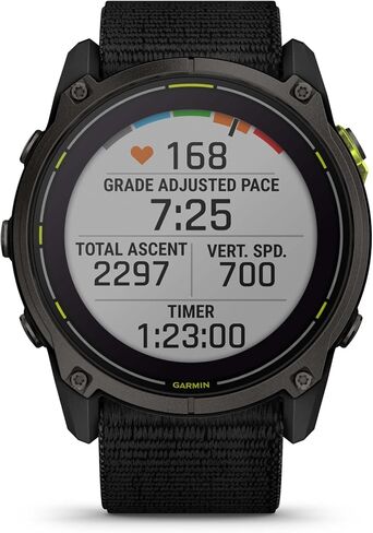 Garmin Enduro 3, Solar Built-in Flashlight Smartwatch (Carbon Gray) Bundle in Kuwait