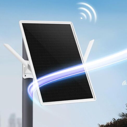 Cosiki Solar Powered Modem Router 656ft WiFi Range 300Mbps 15W Panel 26000mAh Dual Antenna IP66 Outdoor Solar Modem WiFi Extender Water Proof Repeater for Outdoor in Kuwait