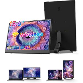 Wireless Monitor,1080P IPS Slim Portable Monitor Support AirPlay Miracast in Saudi Arabia