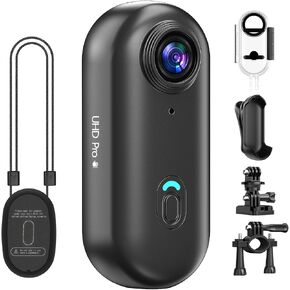 Mini 4K Body Camera with 6‑Axis EIS, Wearable Action Camera with Magnetic Clip Mount, 64GB Portable POV Cam for Travel, Daily Recording, Vlogging, Pet Walking, Cycling, Hiking and Outdoor Sports in Kuwait