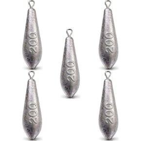 Teardrop Drop Shot Sinkers, Lead Fishing Weights, Bass Catfish Surf in Saudi Arabia