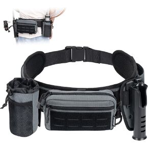 Fishing Wading Belt with Rod Holder & Waist Pack – Adjustable Fishing Belt with Detachable Tackle Bag Fishing Tool Tackle in Kuwait