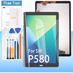 Screen Replacement for Samsung Galaxy Tab A 10.1 2016 LCD Display SM-P580 P580N / SM-P585 P585M P585Y P585N Touch Digitizer Assembly with Tools in Kuwait