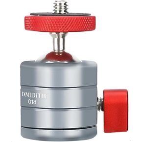 Mini Spherical Ball Head Q18, 360° Panoramic Gimbal, Aluminum Construction, 1/4" Interface, Compatible with DSLR Cameras, Mirrorless Cameras, Smartphones, LED Lights, Monitors in Kuwait