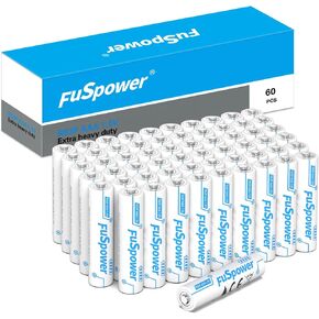 AAA Batteries Long Lasting: 1.5V Triple A Batteries 60 Pack - Heavy Duty Carbon Zinc Power for Remote Control LED Clocks Mice Keyboard - Low Self Discharge for Long Storage in Kuwait