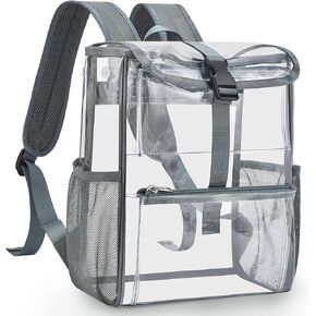 Mildbeer Clear Stadium Backpack 10x4.8x12, Expandable Multi-Pocket Green in Saudi Arabia