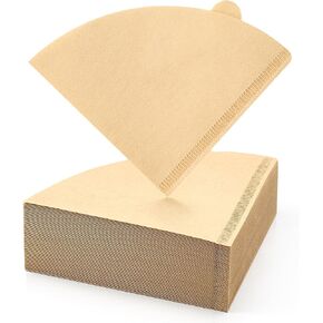 200 Count #2 Cone Coffee Filters, Unbleached Natural Paper Filters for Pour Over Coffee Makers, Disposable Coffee Filters, Fits Most Size 02 Pour Over Drippers, 1-4 Cup in Kuwait