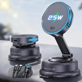 Qi2.2 25W MagSafe Car Mount Charger, Cooling Fan+75W Fast Adapter in Kuwait