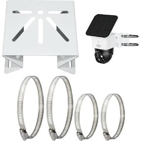 Camera Vertical Pole Mount Compatible with Eufy Security SoloCam S340,SoloCam E30/E42 and Eufy Security 4G LTE S330,No-Drill Pole Mounting Bracket for Pipe,Stainless Steel Mount and Band Pole Clamps in Kuwait