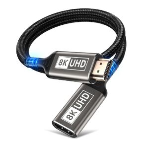 8K HDMI Extender, 3.3FT HDMI Extension Cable, HDMI Male to Female Adapter in Kuwait