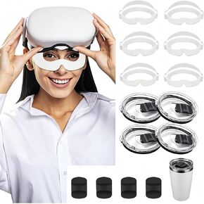 zxbaers VR Face Cover, Disposable VR Face Mask Pads Facial Interface, 4 PCS Yeti 20 Oz Tumbler Lid with 4 Magnetic Slider Replacement in Kuwait