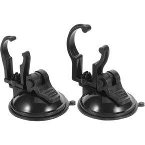 2pcs Aquarium Light Holders Fish Tank Clamp with Suction Cup Abs Black in Kuwait