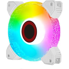 Cooling Fan Fast Anti-Vibration Cool ARGB Light 7-Blade 12cm Computer Radiator for Motherboard(Gray) in Kuwait