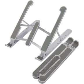 Laptop Stand for Desk, Adjustable Laptop Riser ABS+Silicone Foldable Portable Laptop Holder, Ventilated Cooling Notebook Mount Computer Support for 10-15.6" Laptops,Tablets, White in Kuwait