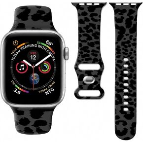 Compatible with iWatch Bands 38mm 40mm 41mm 42mm 44mm 45mm 46mm 49mm for Women Men,Silicone Sport Wristband Replacement Strap for iWatch Series 11/10/9/8/7/6/5/4/3/2/1 SE/SE2/SE3 Ultra in Kuwait