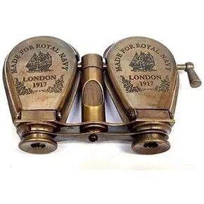 Handmade Brass Binoculars 4 Inch, Antique-Style Opera Glasses with Adjustable Focus, Vintage Nautical Binoculars for Theater, Bird Watching, Travel, Collectors & Gifts in Kuwait