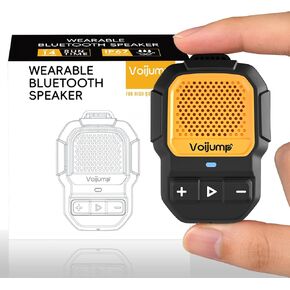 Wearable Bluetooth Speaker, Mini Clip-On Wireless Jobsite Pro Dust & Water Resistant Portable Speaker, Built-in Mic for Hands-Free Calls/Music, Non-Magnetic, 100ft Range in Kuwait