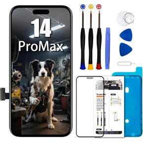 for iPhone 14 Pro Max Screen Replacement 6.7 inch,LCD Display Touch Screen Digitizer Assembly with Repair Tools Set, Compatible with Model A2894, A2651, A2893, A2895 in Kuwait