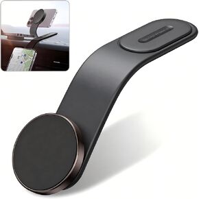 Car Dashboard Phone Holder, Magnetic 360-degree Rotating Mount for Vertical and Horizontal Screen, Strong Adsorption Bendable Navigation Mount, Device Fixed Accessory for Most Cars (Black) in Saudi Arabia